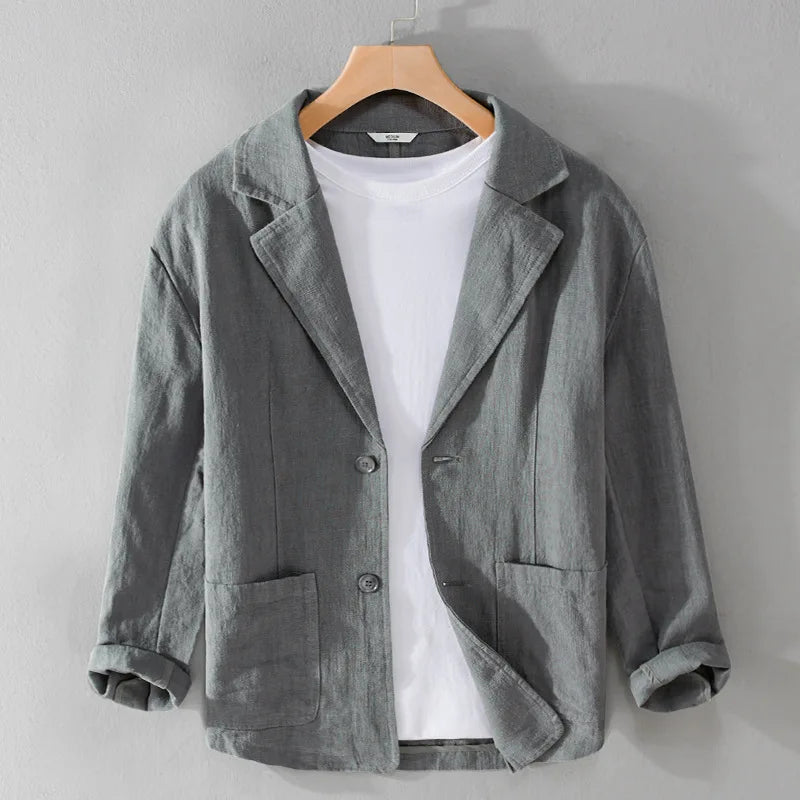 Elegant Leandro Linen Jacket for Effortless Style