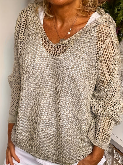 Cozy Lana Knit Hooded Sweater for Ultimate Comfort