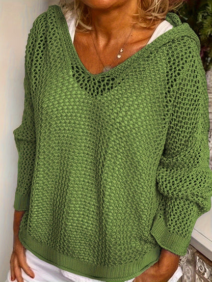 Cozy Lana Knit Hooded Sweater for Ultimate Comfort
