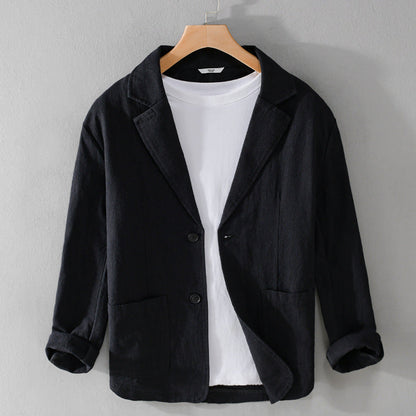 Elegant Leandro Linen Jacket for Effortless Style
