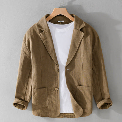 Elegant Leandro Linen Jacket for Effortless Style