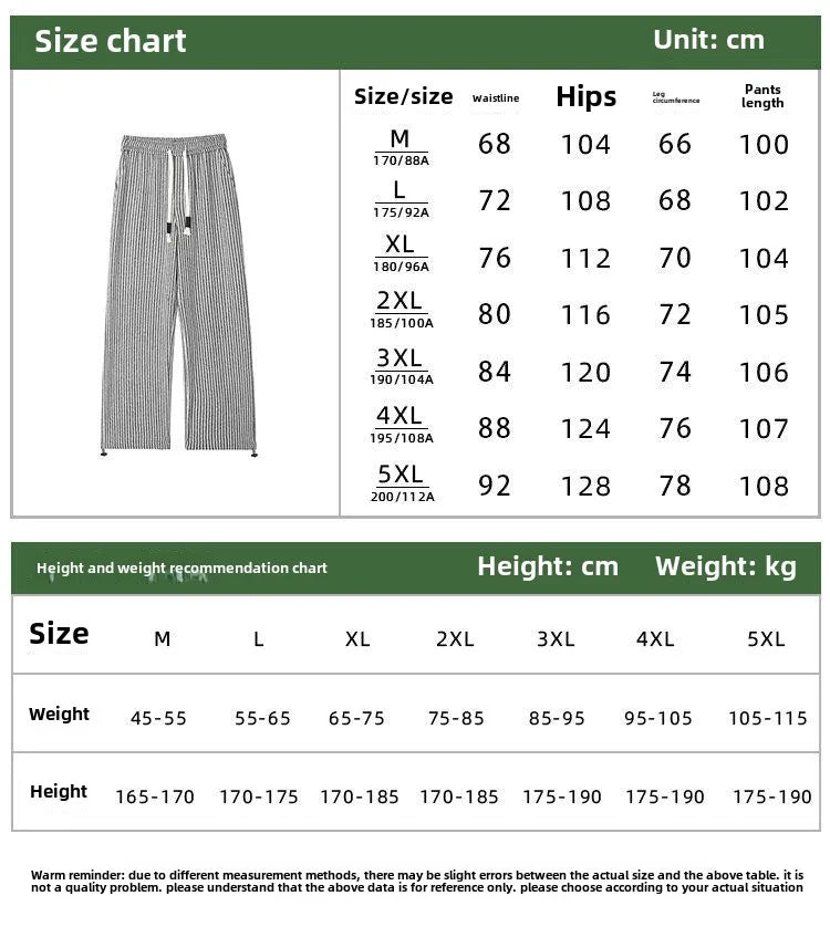 Axis-Stripe Relaxed Trousers