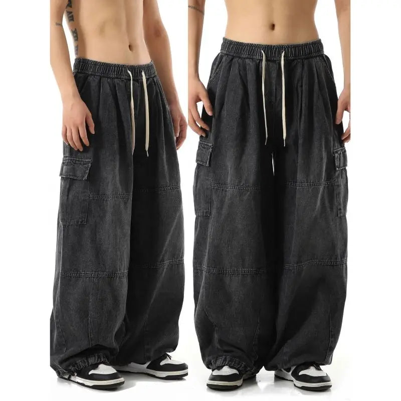 Driftline Baggy Cargo Denim Pants