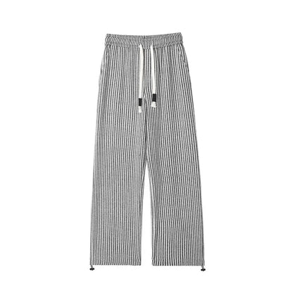 Axis-Stripe Relaxed Trousers