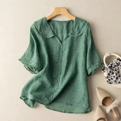 Breeze-Linen Short-Sleeve Shirt