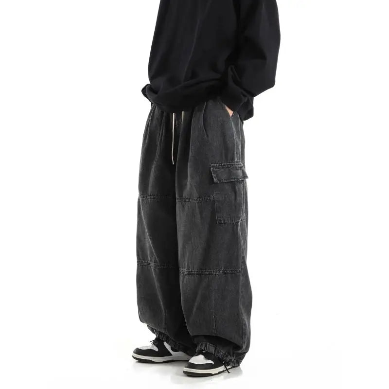 Driftline Baggy Cargo Denim Pants