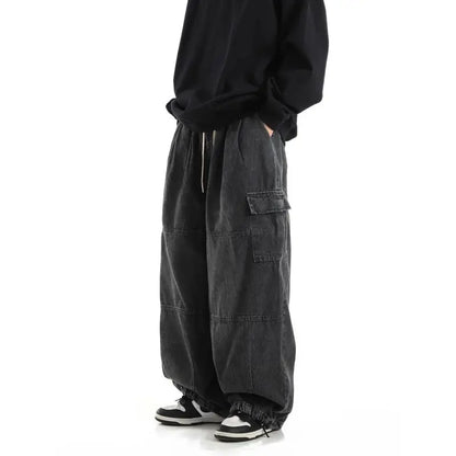 Driftline Baggy Cargo Denim Pants