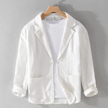 Elegant Leandro Linen Jacket for Effortless Style