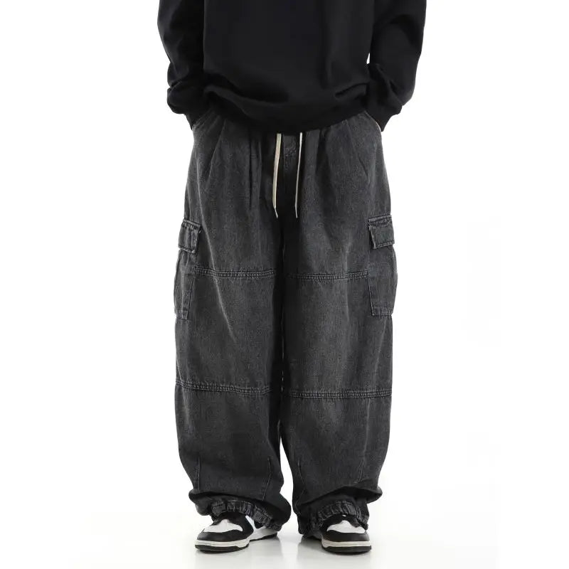 Driftline Baggy Cargo Denim Pants