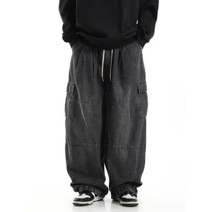 Driftline Baggy Cargo Denim Pants