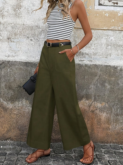 Chic Mara High-Waisted Relaxed Fit Trousers