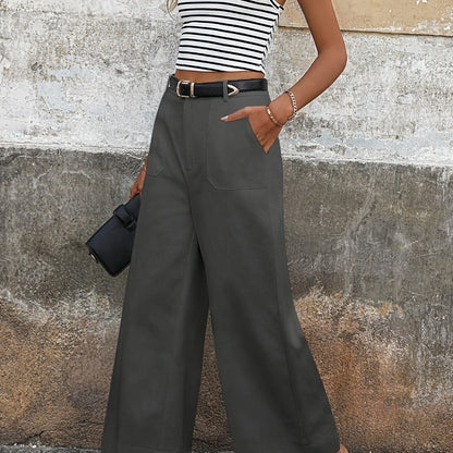 Chic Mara High-Waisted Relaxed Fit Trousers
